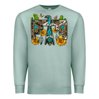 Seafoam western free bird Premium Sweatshirt - OliviaCreatesArt