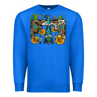 True Royal western free bird Premium Sweatshirt - OliviaCreatesArt