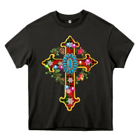 Asphalt christmas cross Heavy Core Tee - AdoDesignShop
