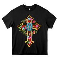 Black christmas cross Heavy Core Tee - AdoDesignShop