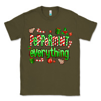 Army Green Peppermint Everything Classic Tee - MaliasSmallBusiness