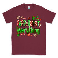 Burgundy Peppermint Everything Classic Tee - MaliasSmallBusiness