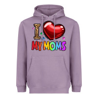 Lavender i love my moms Heavyweight Hoodie - OliviaCreatesArt