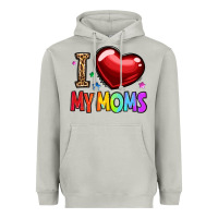 Moon Dust i love my moms Heavyweight Hoodie - OliviaCreatesArt
