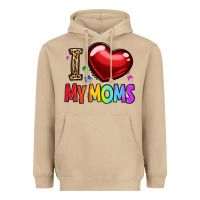 Mushroom i love my moms Heavyweight Hoodie - OliviaCreatesArt