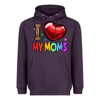 Plum i love my moms Heavyweight Hoodie - OliviaCreatesArt