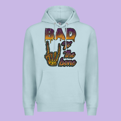 Bad To The Bone Premium Hoodie Designed By Jahusdesignshop