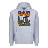 Heather Grey bad to the bone Premium Hoodie - JahusDesignShop