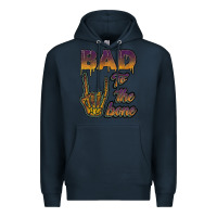 Navy bad to the bone Premium Hoodie - JahusDesignShop