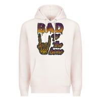 Pale Pink bad to the bone Premium Hoodie - JahusDesignShop
