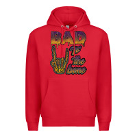 Red bad to the bone Premium Hoodie - JahusDesignShop
