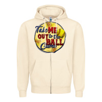Sandshell take me out to the ball game softball Zipper Hoodie - CowGirlArtShop