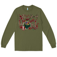 Army Green Noel Long Sleeve Tee - SublimationCraftShop