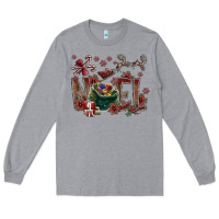 Heather Grey Noel Long Sleeve Tee - SublimationCraftShop