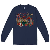 Navy Noel Long Sleeve Tee - SublimationCraftShop