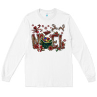 White Noel Long Sleeve Tee - SublimationCraftShop