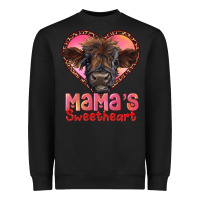 Black mama's sweetheart highland calf Heavyweight Sweatshirt - RanaPortraitStore