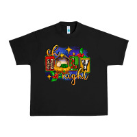 Black oh holy night with baby jesus for christmas Urban Heavy Tee - MaliasSmallBusiness