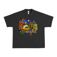 Pigment Black oh holy night with baby jesus for christmas Urban Heavy Tee - MaliasSmallBusiness