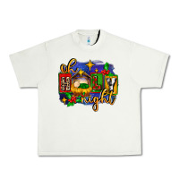 Pistachio oh holy night with baby jesus for christmas Urban Heavy Tee - MaliasSmallBusiness