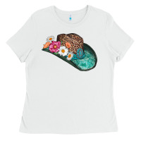 White cowboy hat Ladies Tee - AdoDesignShop