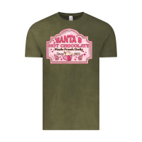Vintage Olive santas hot chocolate Vintage Tee - MaliasSmallBusiness