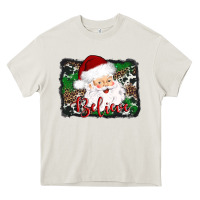 Cream believe santa Heavy Core Tee - AdoDesignShop