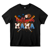 Black ballpark mama Heavy Core Tee - AdoDesignShop