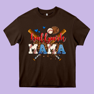 Ballpark Mama Heavy Core Tee Designed By Adodesignshop