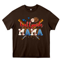 Chocolate Brown ballpark mama Heavy Core Tee - AdoDesignShop
