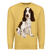 Antique Gold english cocker spaniel Premium Sweatshirt - FaDigitalArtStudio