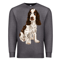 Charcoal Heather english cocker spaniel Premium Sweatshirt - FaDigitalArtStudio