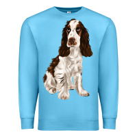 Ocean Blue english cocker spaniel Premium Sweatshirt - FaDigitalArtStudio