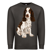 Smoke english cocker spaniel Premium Sweatshirt - FaDigitalArtStudio
