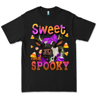 Black sweet and spooky halloween cow Premium Tee - Jasminsmagicworld