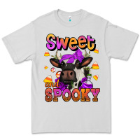 Dove Grey sweet and spooky halloween cow Premium Tee - Jasminsmagicworld