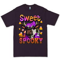 Plum sweet and spooky halloween cow Premium Tee - Jasminsmagicworld