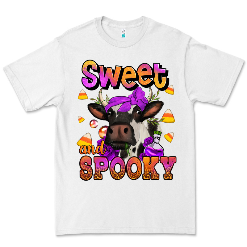 Sweet And Spooky Halloween Cow Premium Tee by Jasminsmagicworld | Teevron