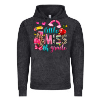 Vintage Black little miss fourth grade Vintage Hoodie - NancyCooperArtShop