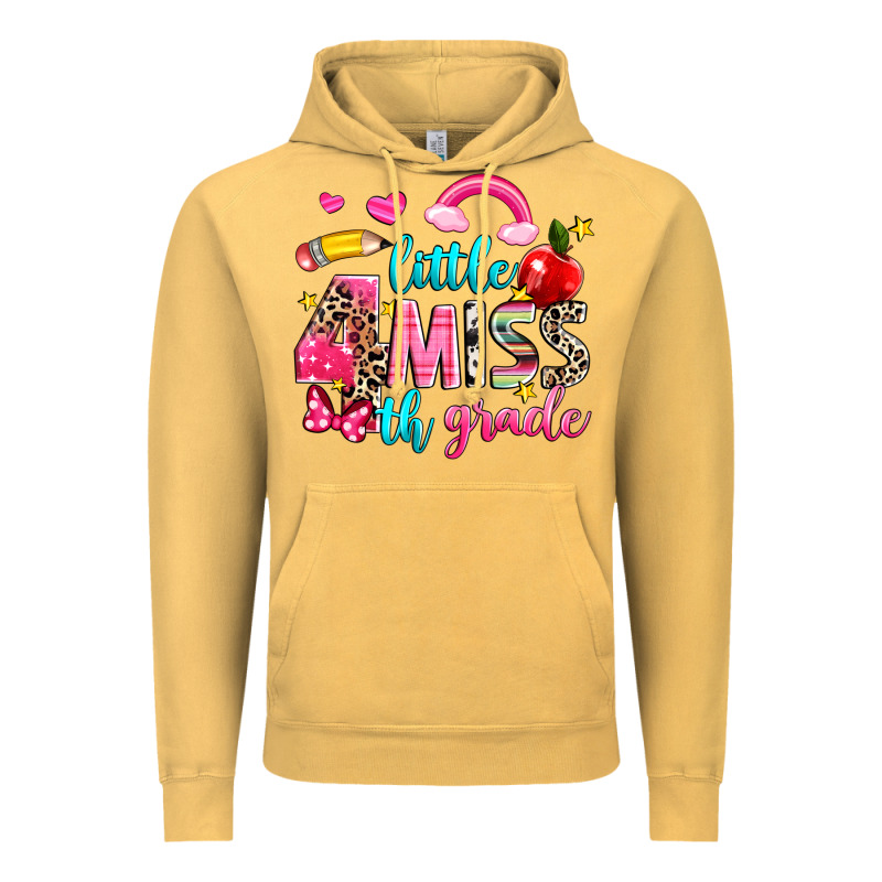 Little Miss Fourth Grade Vintage Hoodie by NancyCooperArtShop | Teevron