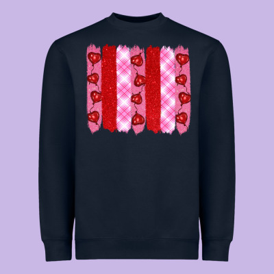 Valentine's Day Brushstrokes Heavyweight Sweatshirt Designed By Ranaportraitstore