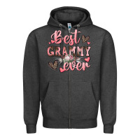 Charcoal Heather best grammy ever mother's day Zipper Hoodie - CowGirlArtShop