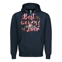 Navy best grammy ever mother's day Zipper Hoodie - CowGirlArtShop