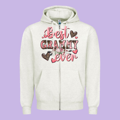 Best Grammy Ever Mother's Day Zipper Hoodie Designed By Cowgirlartshop