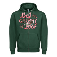 Sports Green best grammy ever mother's day Zipper Hoodie - CowGirlArtShop