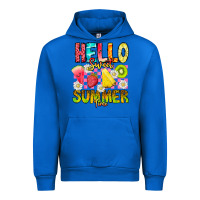 Cobalt Hello Sweet Summer Time Urban Hoodie - CowhideDigitalArt