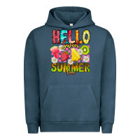 Pigment Midnight Navy Hello Sweet Summer Time Urban Hoodie - CowhideDigitalArt