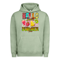 Pigment Oil Green Hello Sweet Summer Time Urban Hoodie - CowhideDigitalArt
