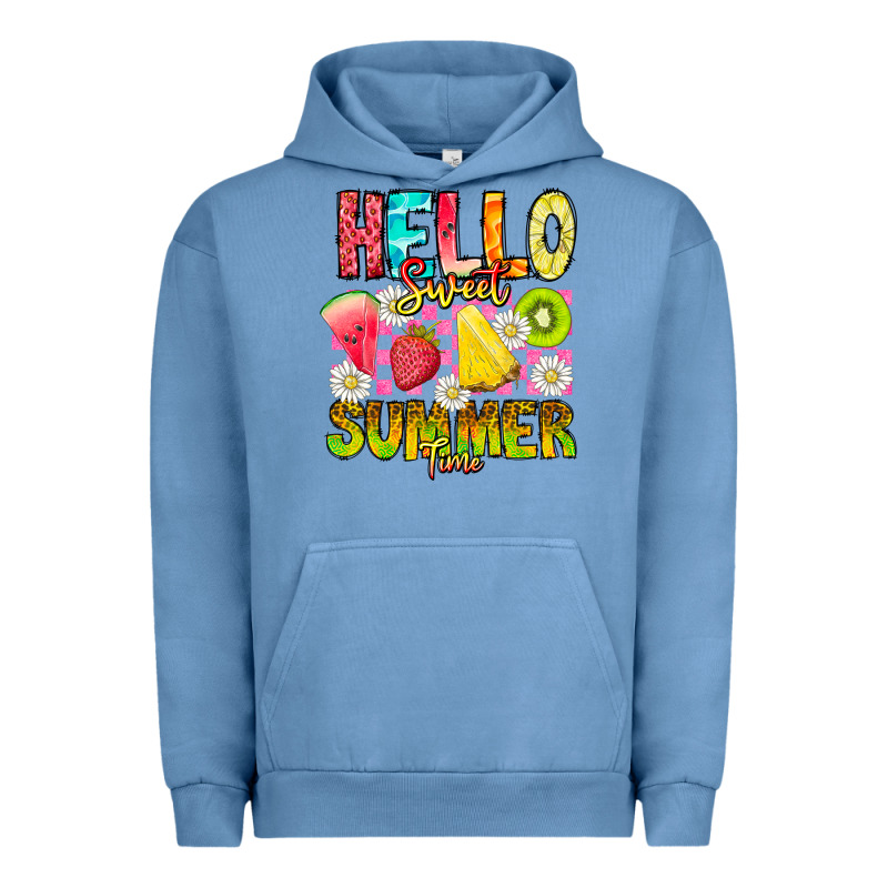 Hello Sweet Summer Time Urban Hoodie by CowhideDigitalArt | Teevron