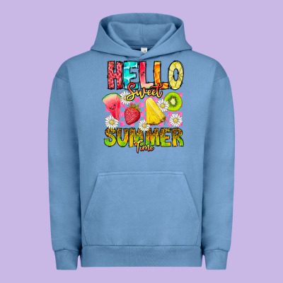Hello Sweet Summer Time Urban Hoodie Designed By Cowhidedigitalart
